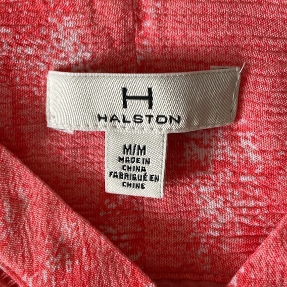 H By Halston Sleeveless V Neck Swing Button Front Viscose Top Size Medium - Picture 9 of 10